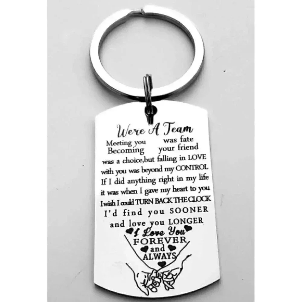 We Are A Team Keychain